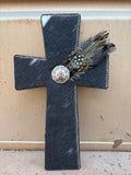 Small Black Cowhide Cross