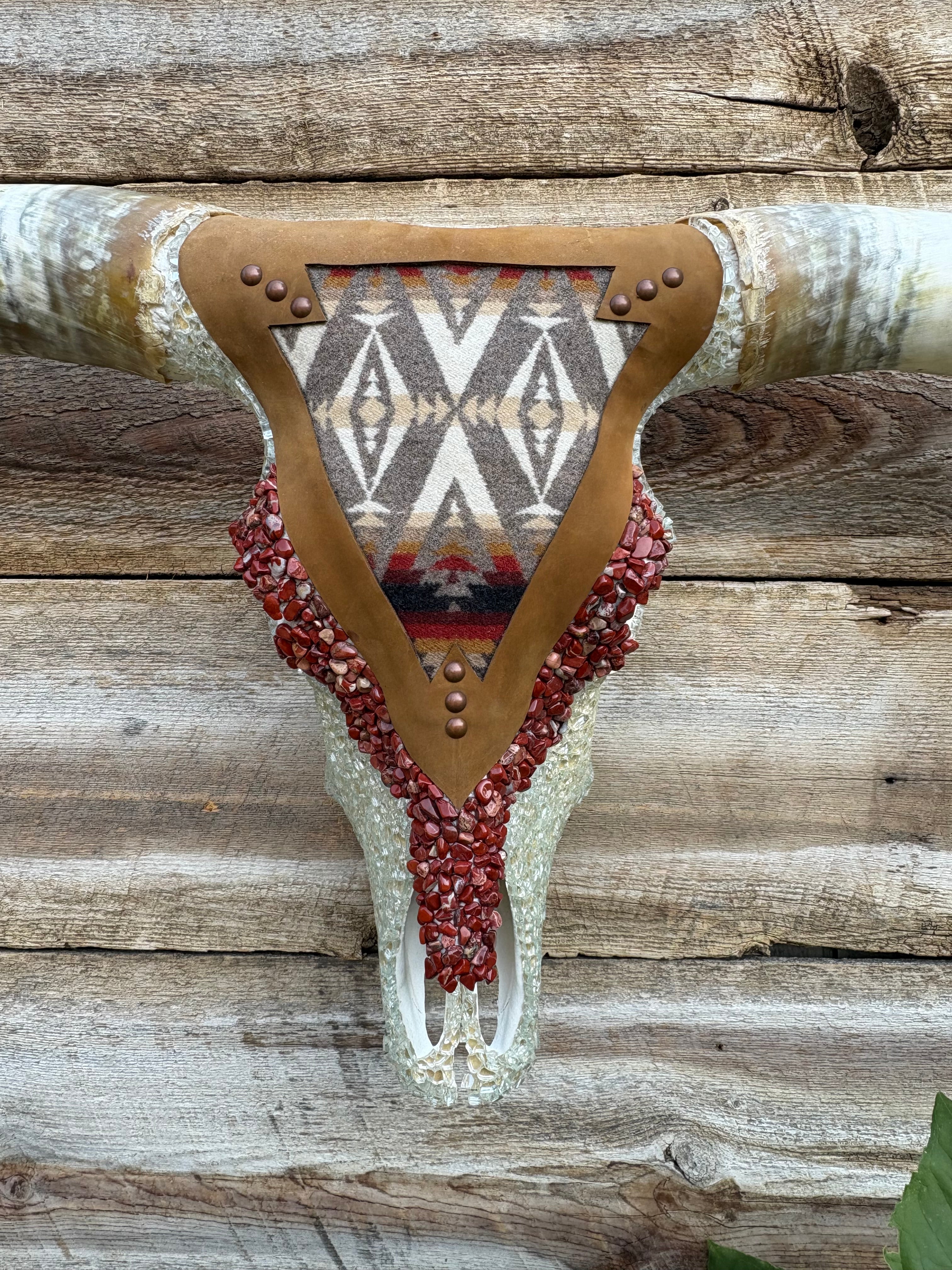 Red Pendleton Arrow Longhorn
