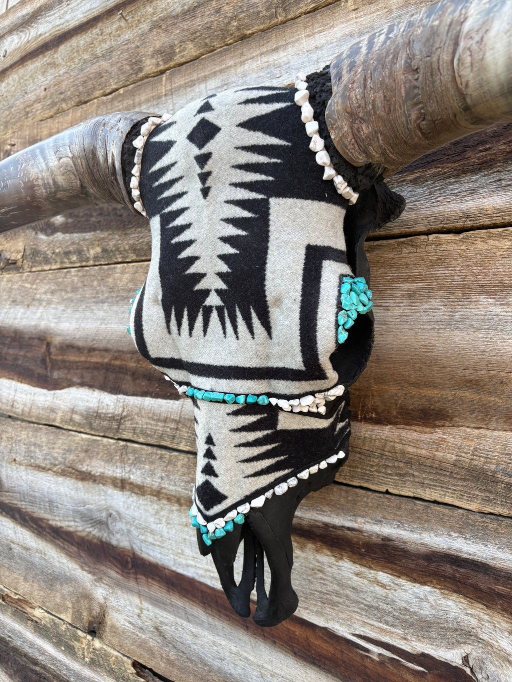Black and White Pendleton Bull