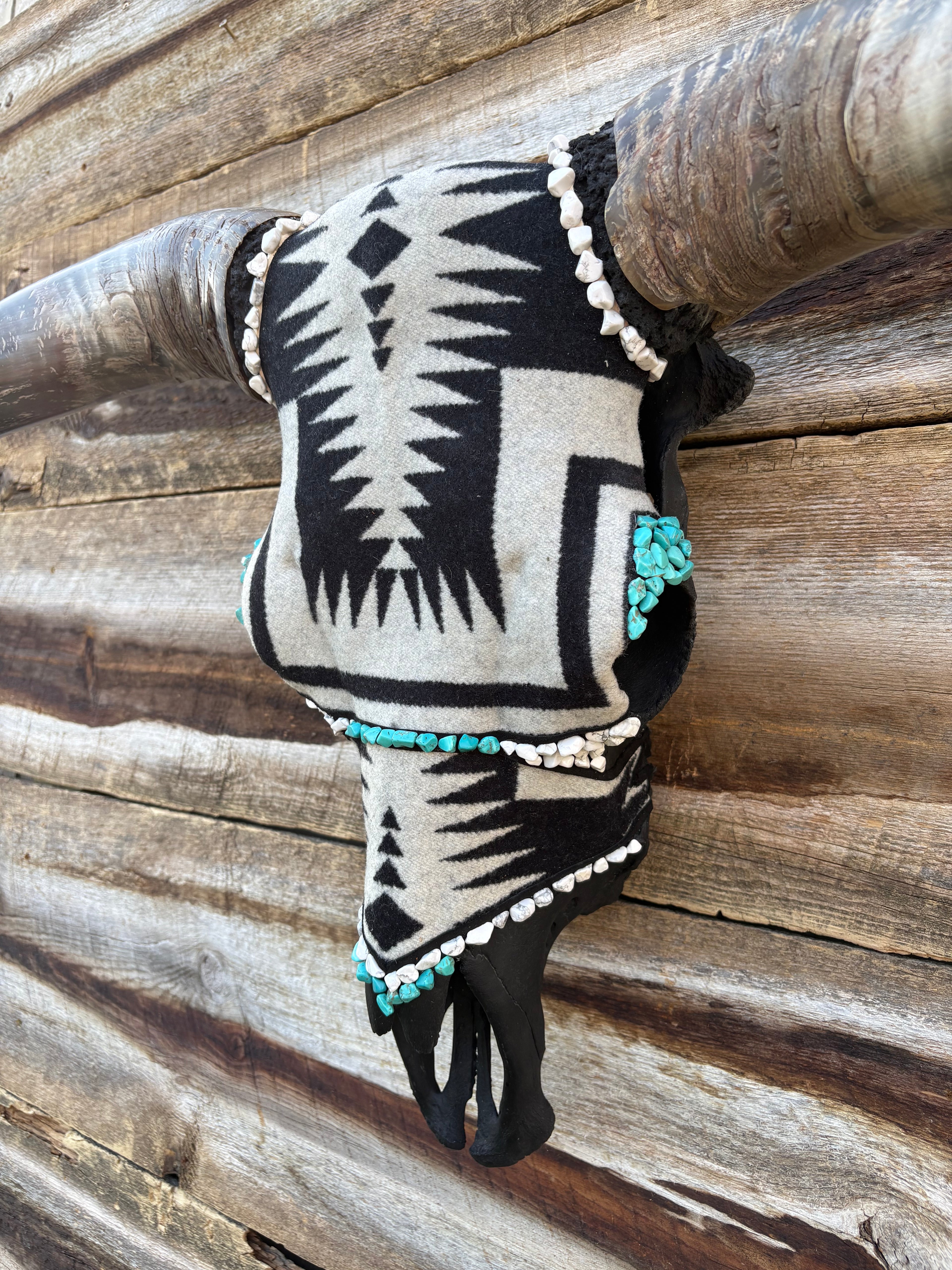 Black and White Pendleton Bull
