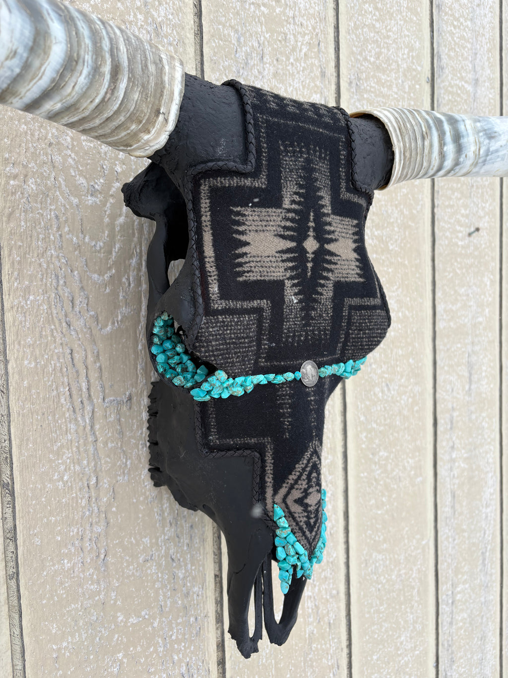 Black and Brown Pendleton Longhorn