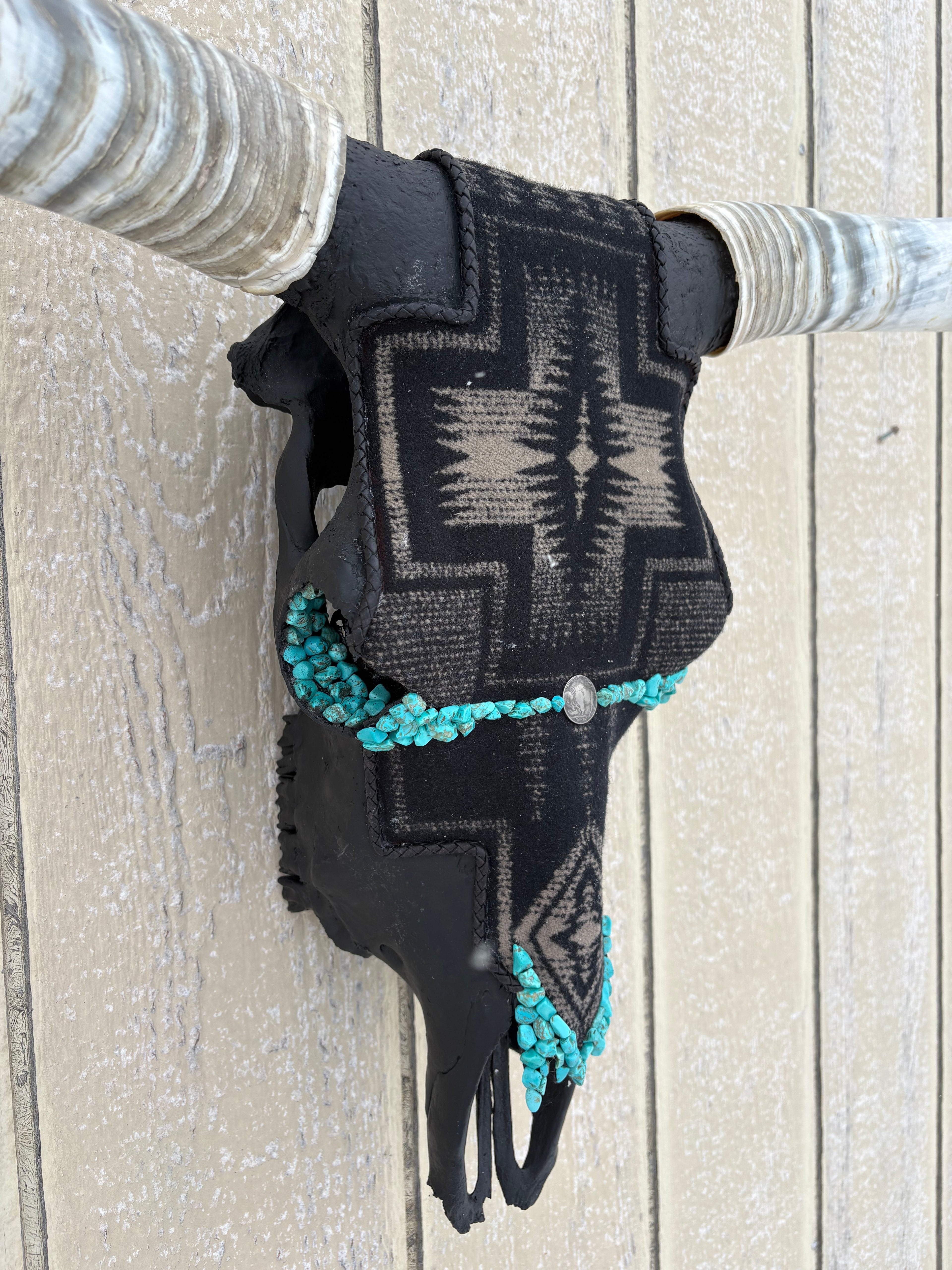 Black and Brown Pendleton Longhorn