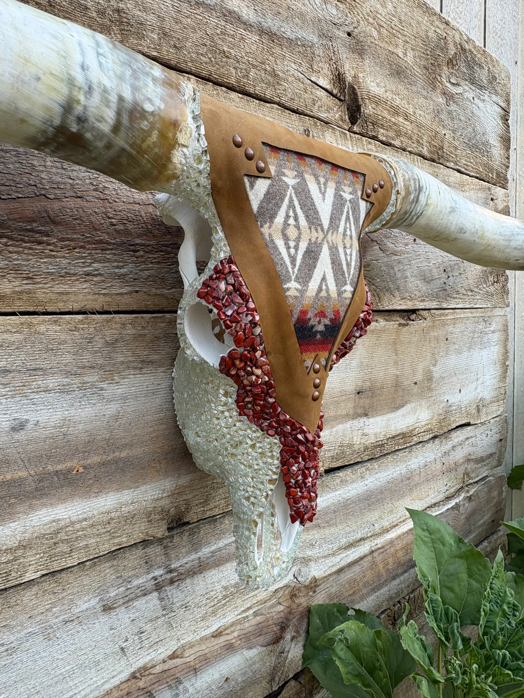 Red Pendleton Arrow Longhorn