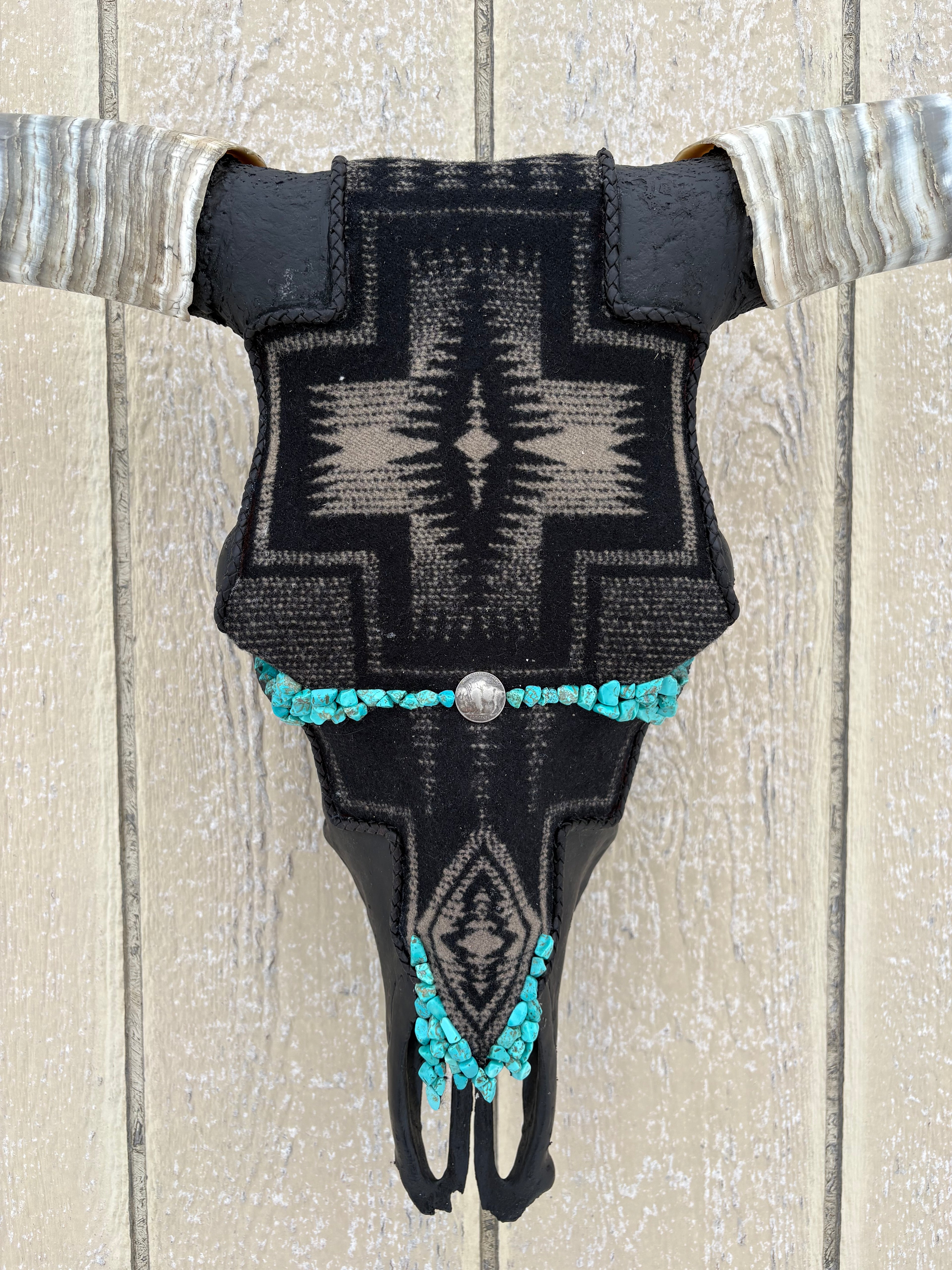 Black and Brown Pendleton Longhorn