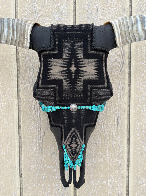 Black and Brown Pendleton Longhorn