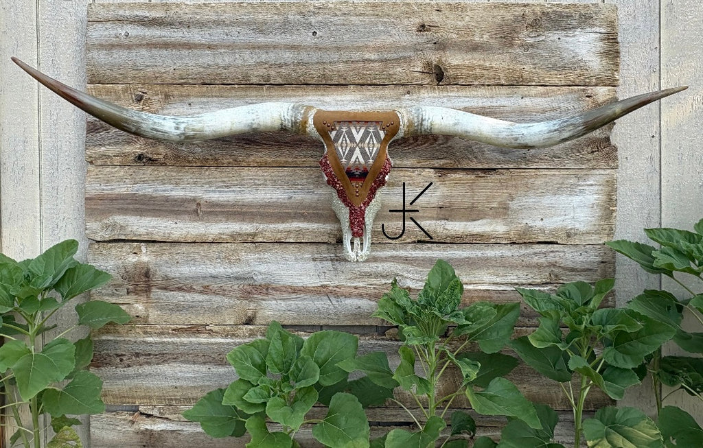 Red Pendleton Arrow Longhorn