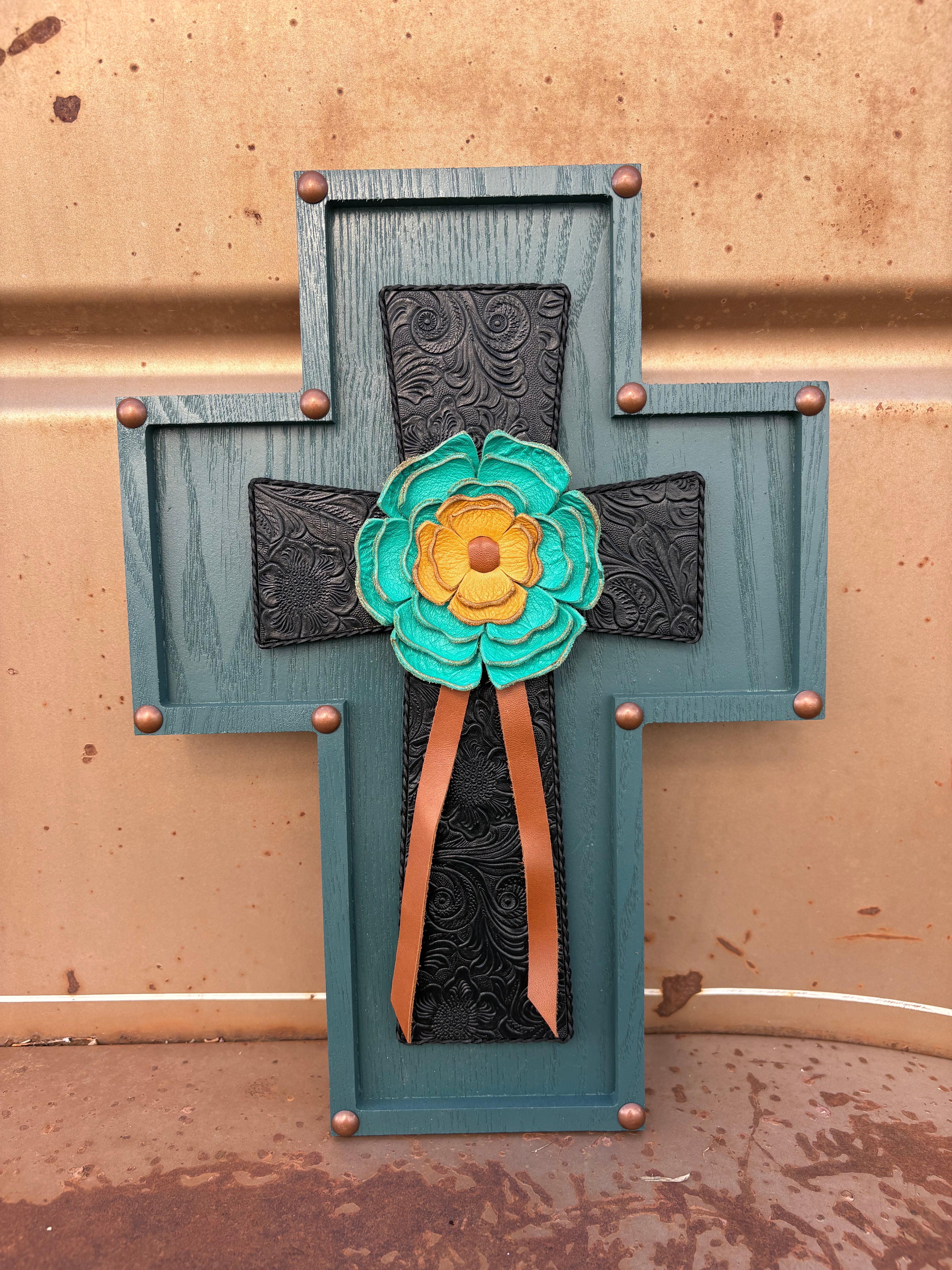 Dark Green and Black Cross