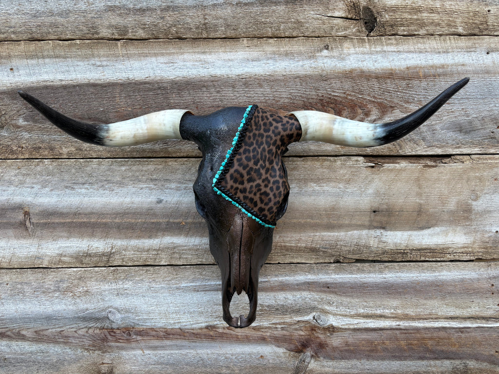 Metallic Brown/Black Leopard Steer