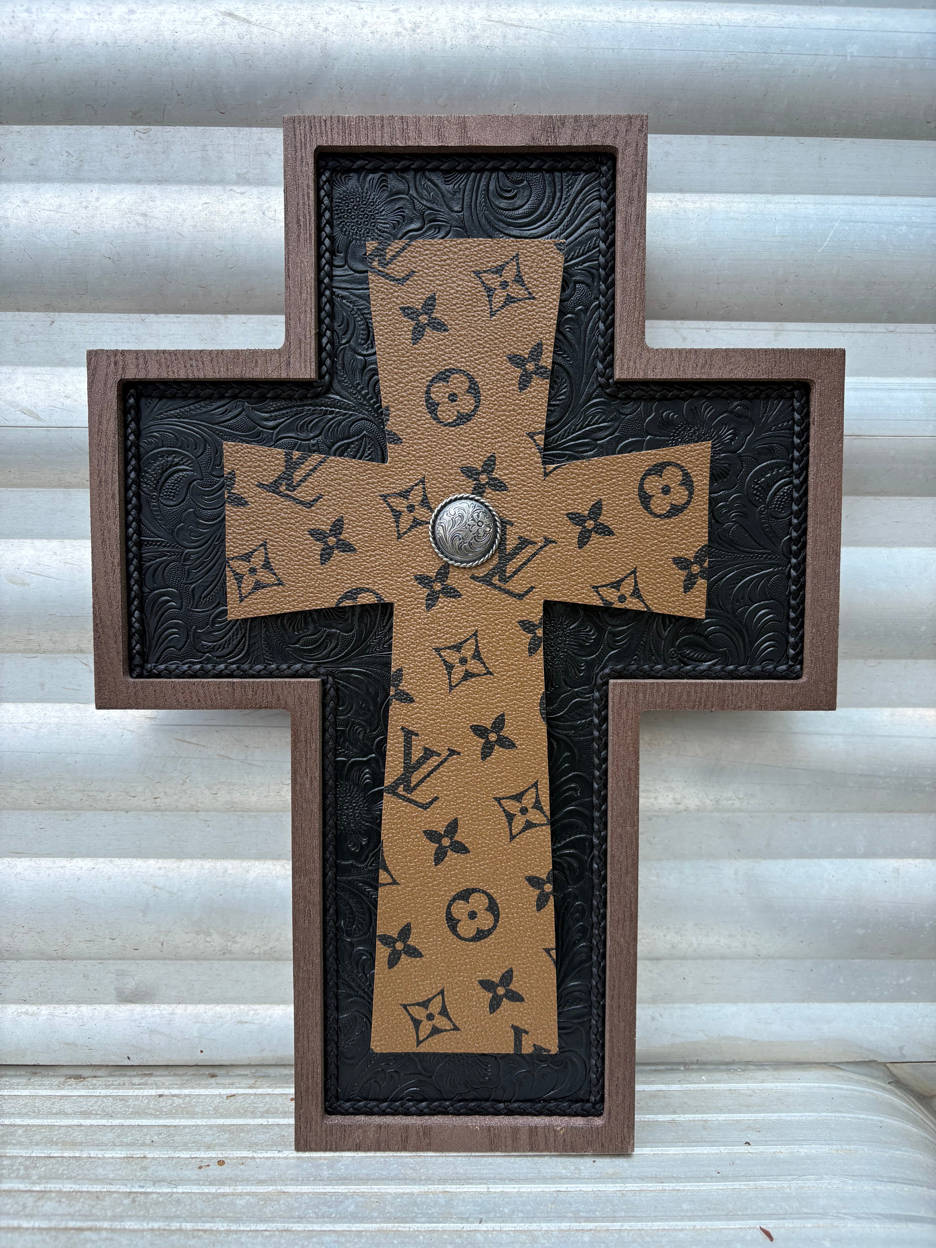 Brown and Black LV Cross