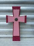 Small Double Pink Cross